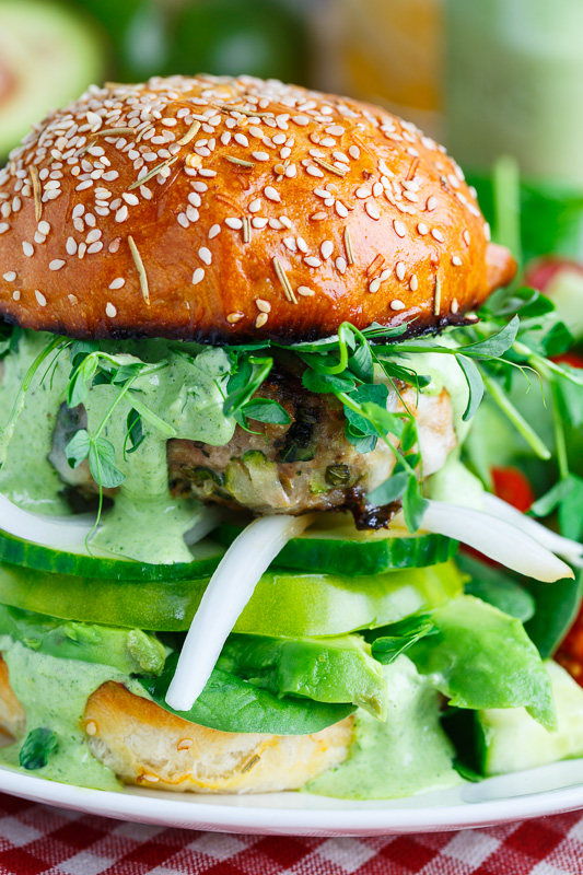 Green Goddess Zucchini Turkey Burger Green Goddess Zucchini Turkey Burger