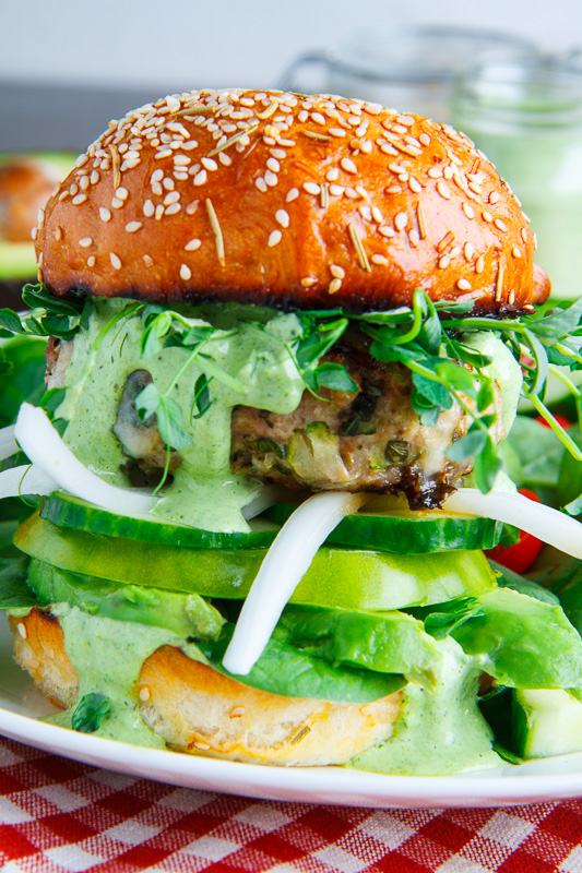 Green Goddess Zucchini Turkey Burger Green Goddess Zucchini Turkey Burger