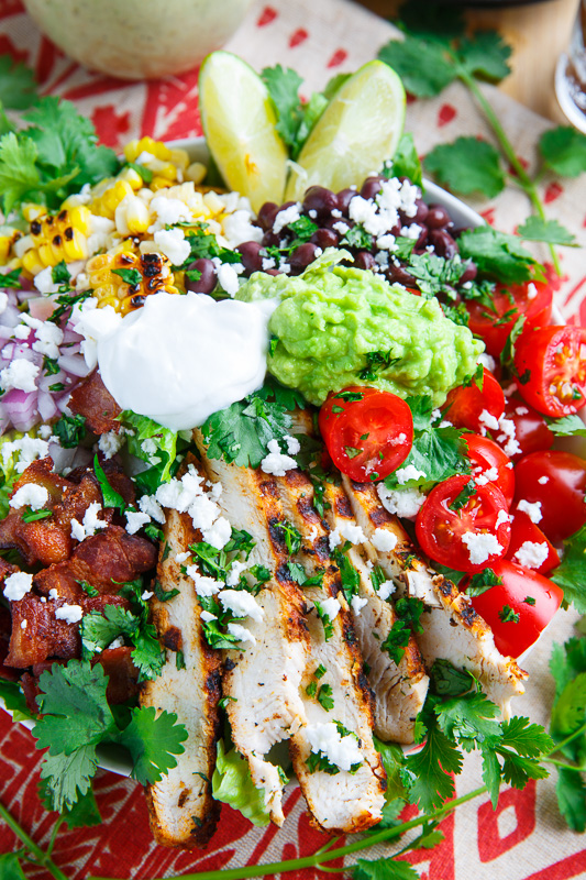 Texmex Grilled Chicken Salad in Creamy Avocado Salsa Verde Dressing Texmex Grilled Chicken Salad in Creamy Avocado Salsa Verde Dressing