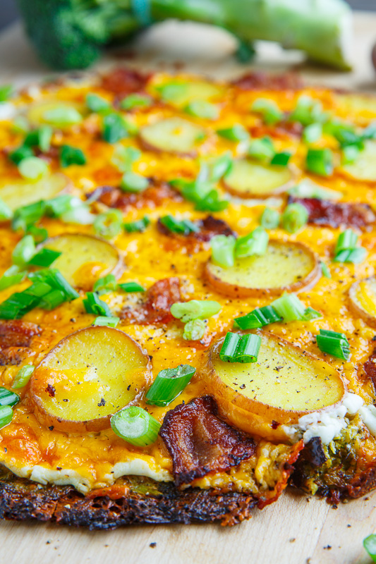 Loaded Baked Potato Broccoli Crust Pizza Loaded Baked Potato Broccoli Crust Pizza