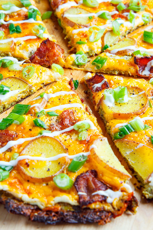 Loaded Baked Potato Broccoli Crust Pizza Loaded Baked Potato Broccoli Crust Pizza