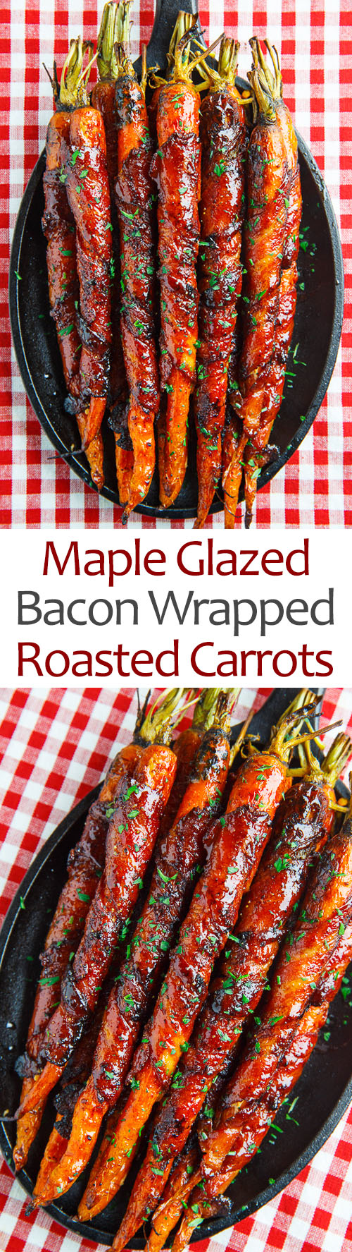 Maple Glazed Bacon Wrapped Roasted Carrots Maple Glazed Bacon Wrapped Roasted Carrots