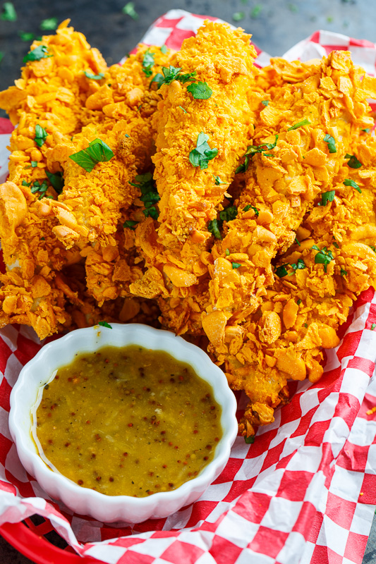 Crispy Baked Cheddar Dijon Chicken Tenders Crispy Baked Cheddar Dijon Chicken Tenders