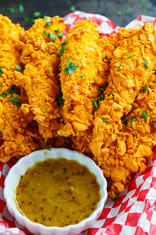 Crispy Baked Cheddar Dijon Chicken Tenders Crispy Baked Cheddar Dijon Chicken Tenders