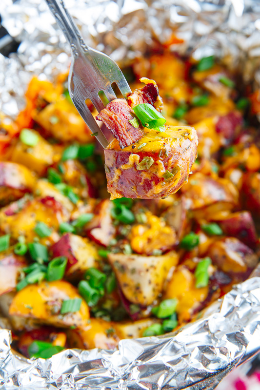 Cheesy Slow Cooker Bacon Ranch Potatoes Cheesy Slow Cooker Bacon Ranch Potatoes