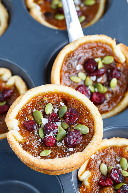 Pumpkin Butter Tarts with Pepitas and Cranberries Pumpkin Butter Tarts with Pepitas and Cranberries