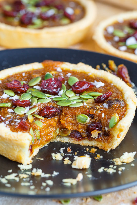 Pumpkin Butter Tarts with Pepitas and Cranberries Pumpkin Butter Tarts with Pepitas and Cranberries