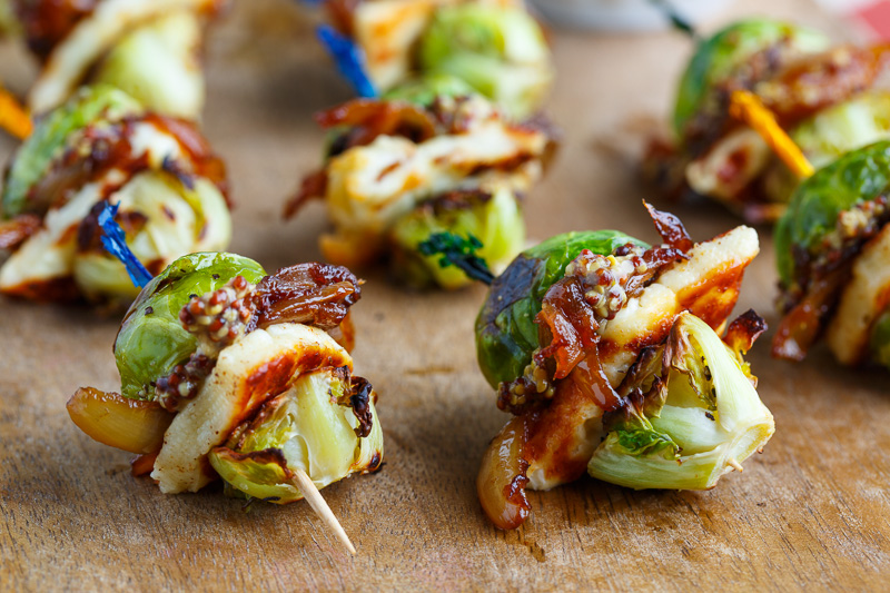 Roasted Brussels Sprouts and Halloumi Sliders Roasted Brussels Sprouts and Halloumi Sliders