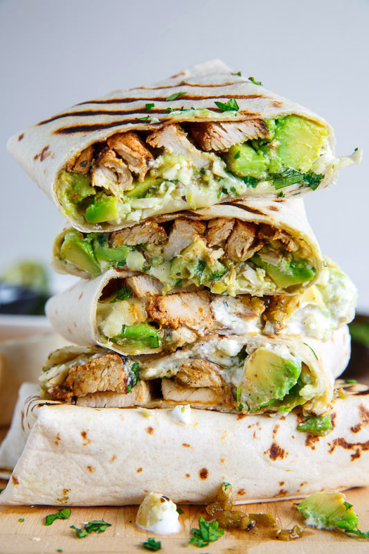 Chicken and Avocado Burritos Chicken and Avocado Burritos