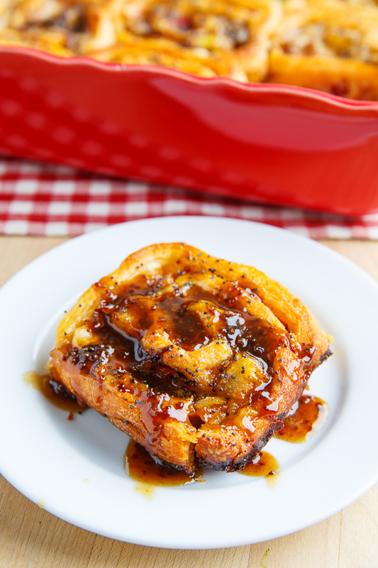 Ham and Cheese Rolls with Caramelized Pineapple and Onions Ham and Cheese Rolls with Caramelized Pineapple and Onions