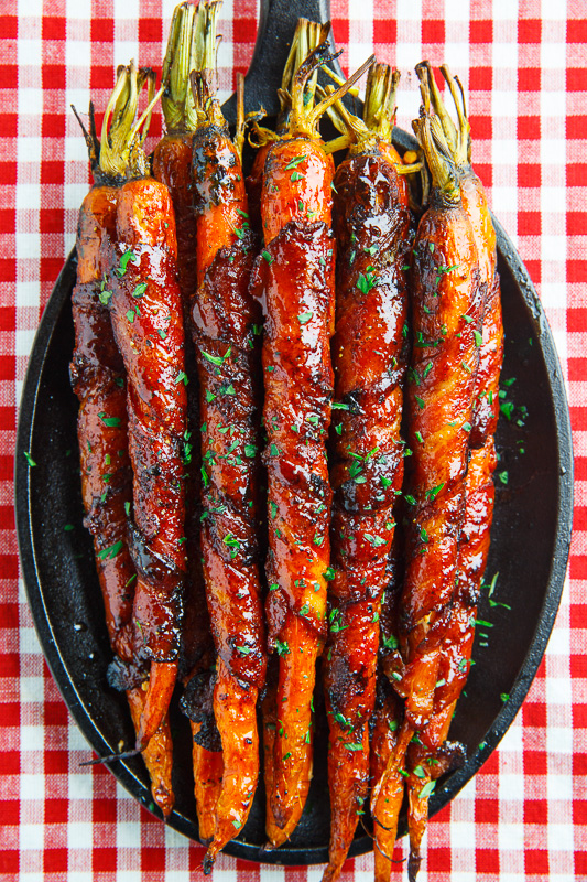 Maple Glazed Bacon Wrapped Roasted Carrots Maple Glazed Bacon Wrapped Roasted Carrots
