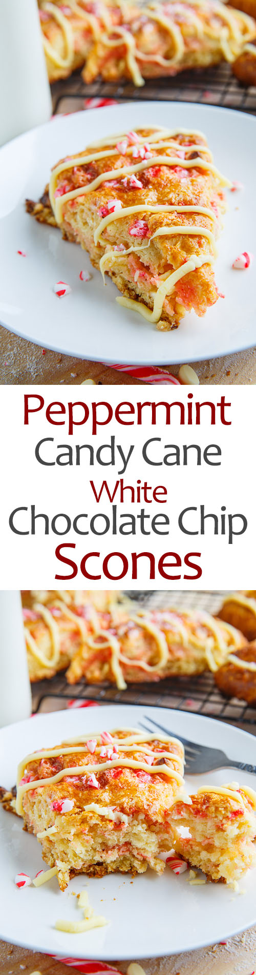 Peppermint Candy Cane and White Chocolate Chip Scones Peppermint Candy Cane and White Chocolate Chip Scones