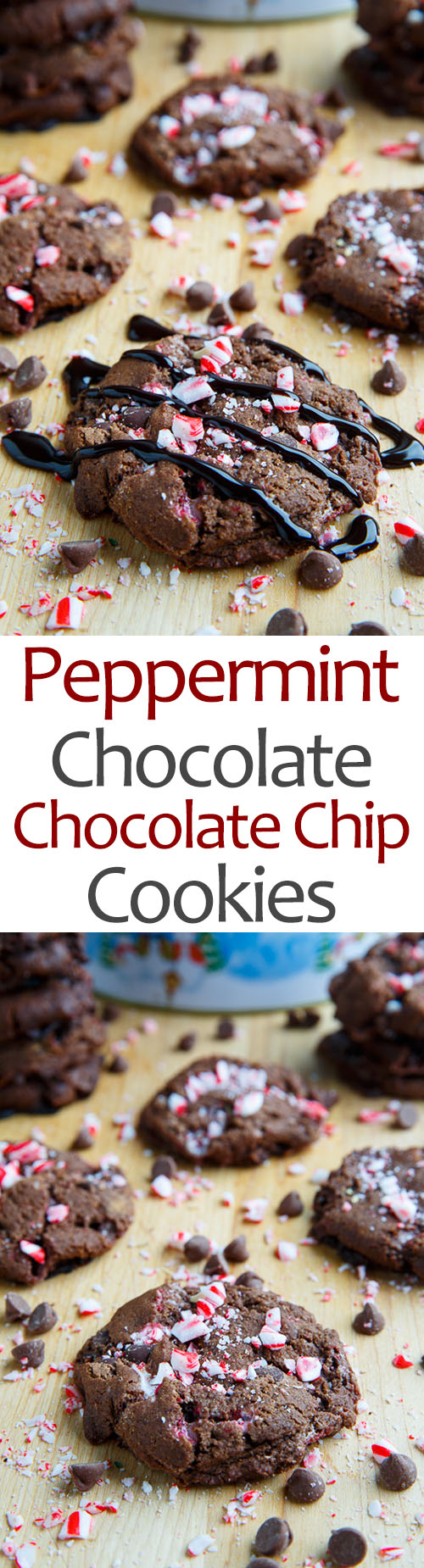Peppermint Chocolate Chocolate Chip Cookies Peppermint Chocolate Chocolate Chip Cookies
