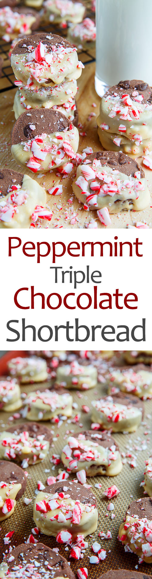 Peppermint Triple Chocolate Shortbread Peppermint Triple Chocolate Shortbread