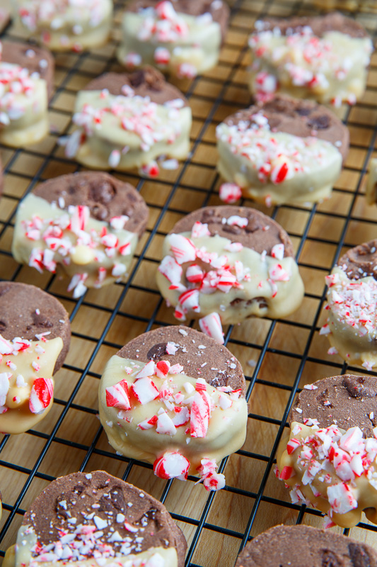 Peppermint Triple Chocolate Shortbread Peppermint Triple Chocolate Shortbread