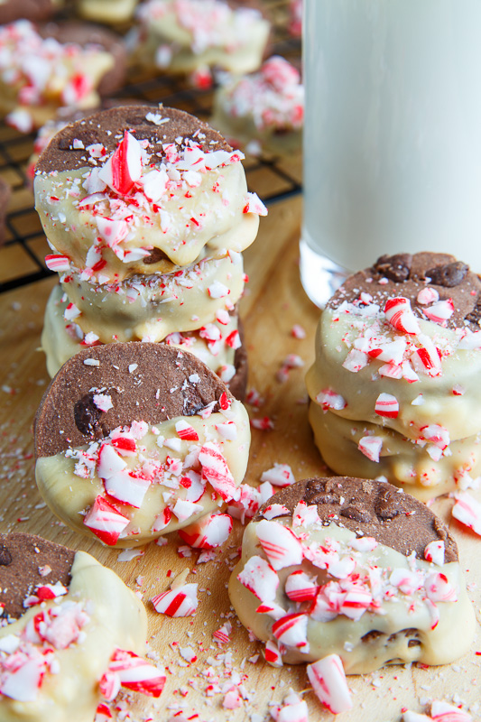 Peppermint Triple Chocolate Shortbread