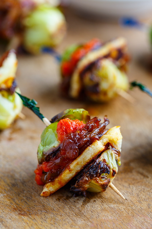 Roasted Brussels Sprouts and Halloumi Sliders with Harissa Roasted Brussels Sprouts and Halloumi Sliders with Harissa