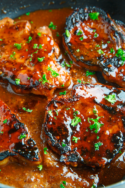 Balsamic Honey and Mustard Pork Chops Balsamic Honey and Mustard Pork Chops