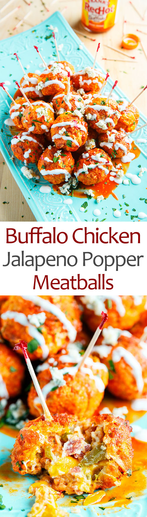 Jalapeno Popper Stuffed Buffalo Chicken Meatballs Jalapeno Popper Stuffed Buffalo Chicken Meatballs