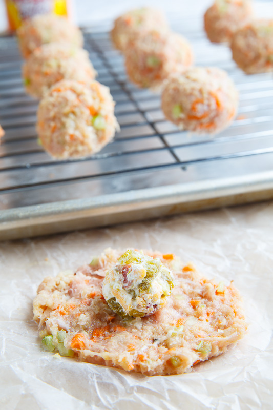 Jalapeno Popper Stuffed Buffalo Chicken Meatballs Jalapeno Popper Stuffed Buffalo Chicken Meatballs