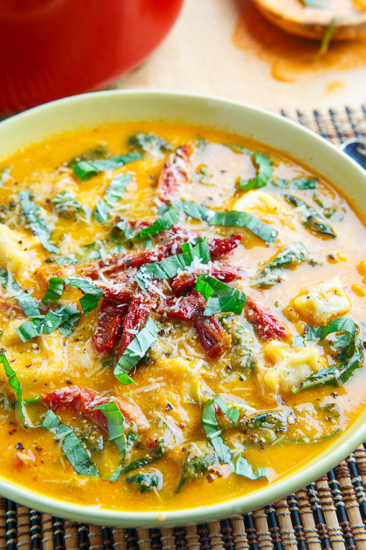 Creamy Parmesan Sundried Tomato and Spinach Tortellini Cauliflower Soup Creamy Parmesan Sundried Tomato and Spinach Tortellini Cauliflower Soup