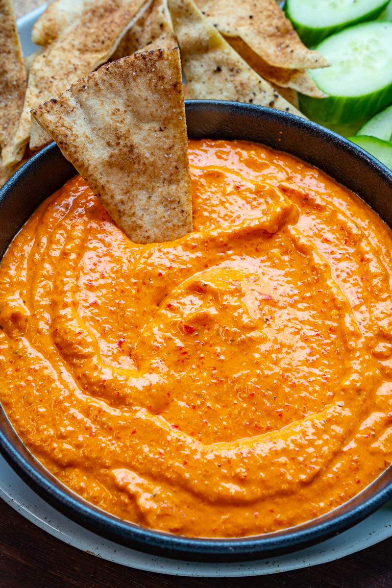 Feta and Roasted Red Pepper Dip (Htipiti)
