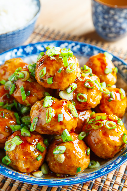 Sriracha Teriyaki Chicken Meatballs Sriracha Teriyaki Chicken Meatballs
