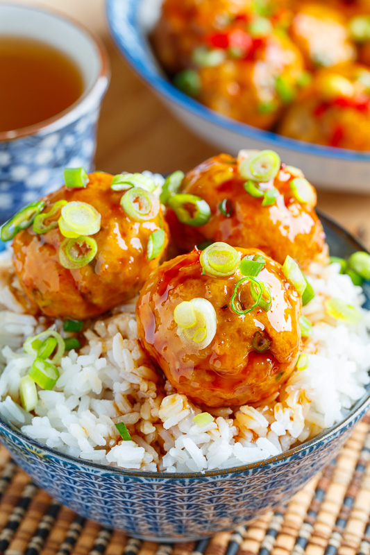 Sriracha Teriyaki Chicken Meatballs Sriracha Teriyaki Chicken Meatballs
