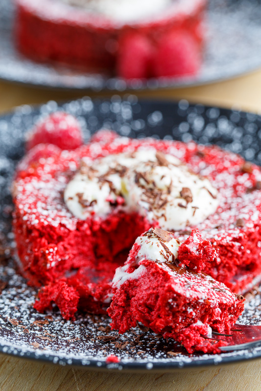 Chocolate Red Velvet Cheesecake for Two Chocolate Red Velvet Cheesecake for Two