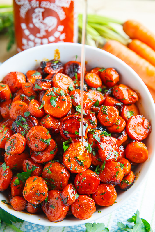 Honey Sriracha Roasted Carrots Honey Sriracha Roasted Carrots
