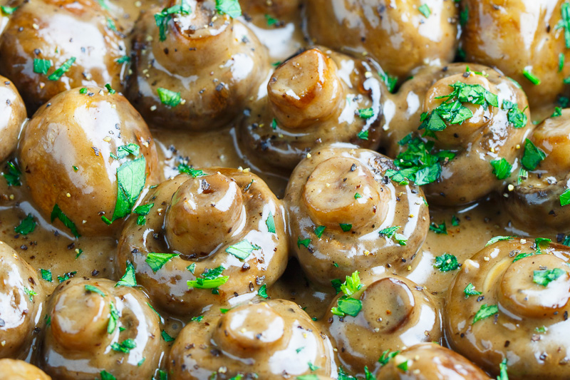 Creamy Garlic and Brie Mushrooms Creamy Garlic and Brie Mushrooms