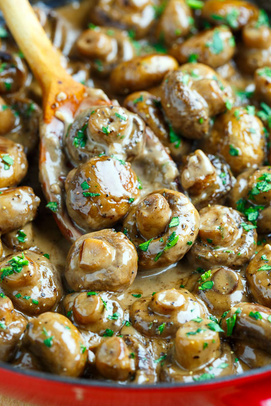 Creamy Garlic and Brie Mushrooms Creamy Garlic and Brie Mushrooms