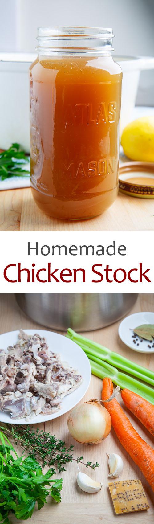 Easy Homemade Chicken Stock Easy Homemade Chicken Stock