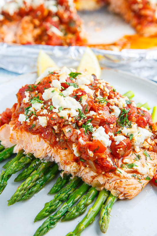 Salmon in a Tomato and Feta Sauce (aka Salmon Saganaki) Salmon in a Tomato and Feta Sauce (aka Salmon Saganaki)