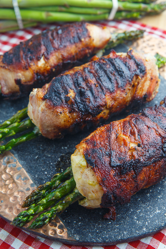 Bacon Wrapped Asparagus, Asparagus and Pistachio Pesto and Mozzarella Stuffed Chicken Bacon Wrapped Asparagus, Asparagus and Pistachio Pesto and Mozzarella Stuffed Chicken