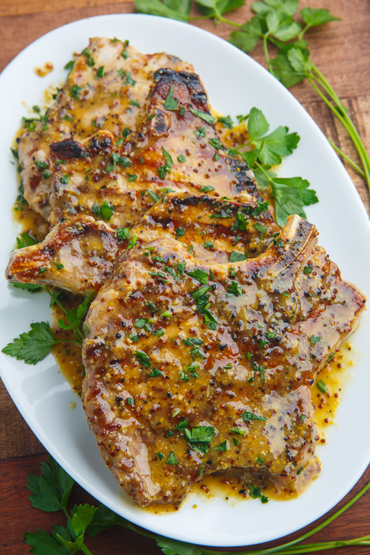 Honey Mustard Grilled Pork Chops Honey Mustard Grilled Pork Chops