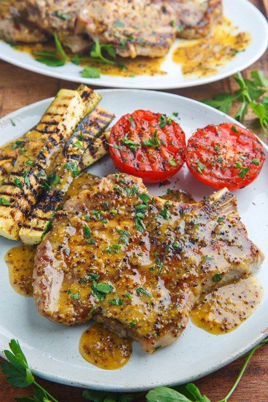 Honey Mustard Grilled Pork Chops Honey Mustard Grilled Pork Chops