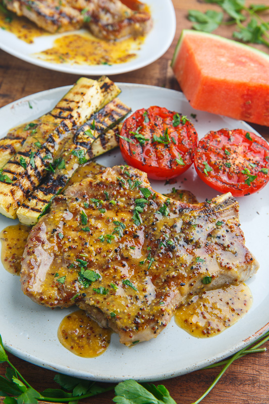Honey Mustard Grilled Pork Chops Honey Mustard Grilled Pork Chops