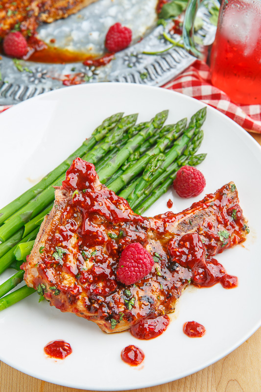 Raspberry Balsamic Chipotle Grilled Pork Chops Raspberry Balsamic Chipotle Grilled Pork Chops