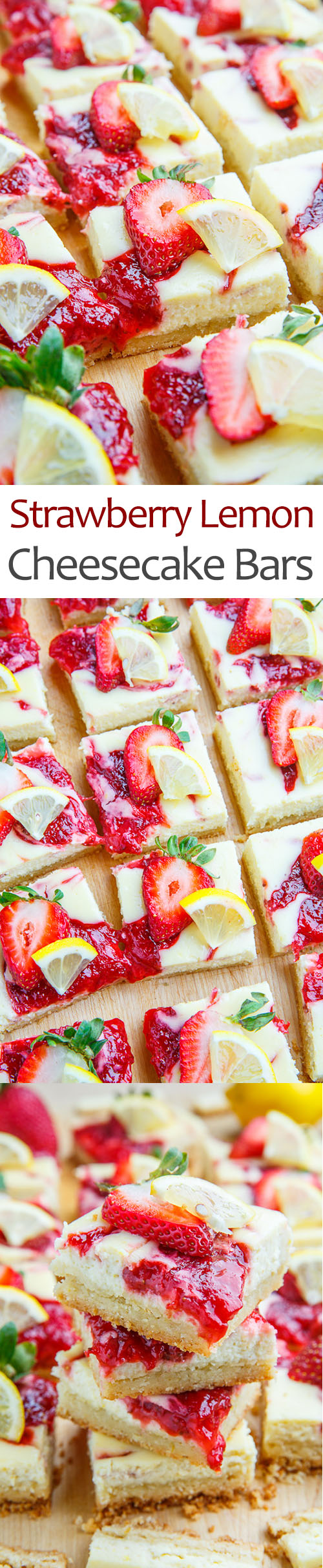 Strawberry Lemon Cheesecake Bars Strawberry Lemon Cheesecake Bars