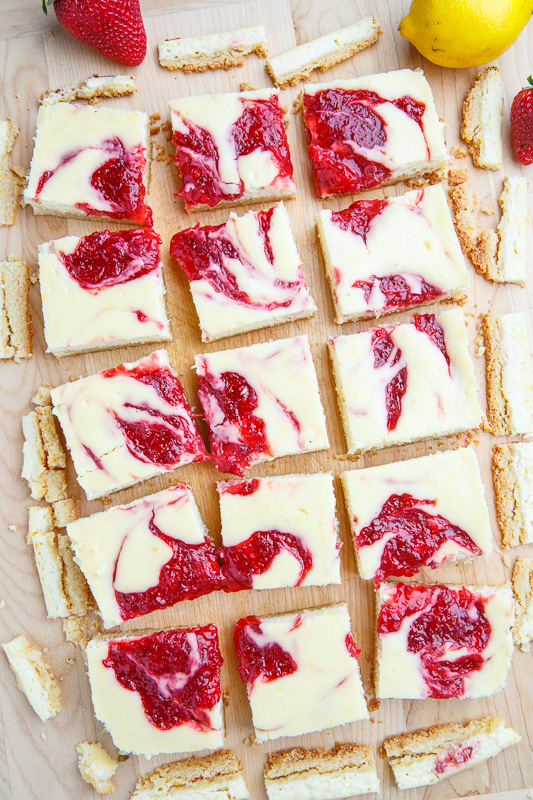 Strawberry Lemon Cheesecake Bars Strawberry Lemon Cheesecake Bars