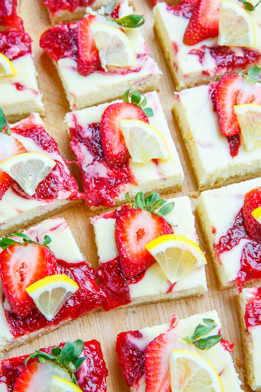 Strawberry Lemon Cheesecake Bars Strawberry Lemon Cheesecake Bars
