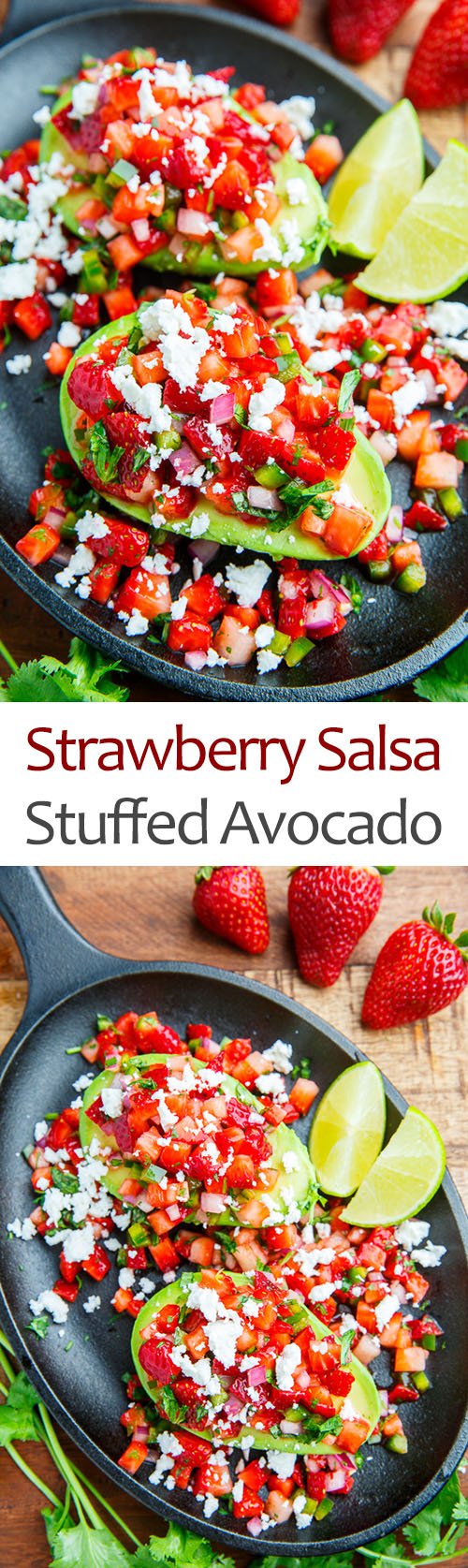 Strawberry Salsa Stuffed Avocado Strawberry Salsa Stuffed Avocado