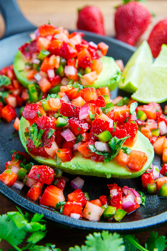 Strawberry Salsa Stuffed Avocado Strawberry Salsa Stuffed Avocado