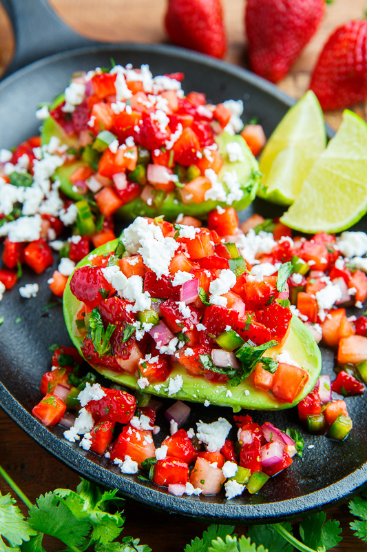 Strawberry Salsa Stuffed Avocado Strawberry Salsa Stuffed Avocado