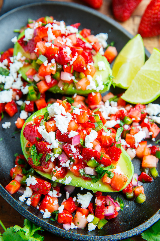 Strawberry Salsa Stuffed Avocado Strawberry Salsa Stuffed Avocado