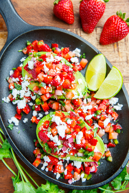 Strawberry Salsa Stuffed Avocado Strawberry Salsa Stuffed Avocado