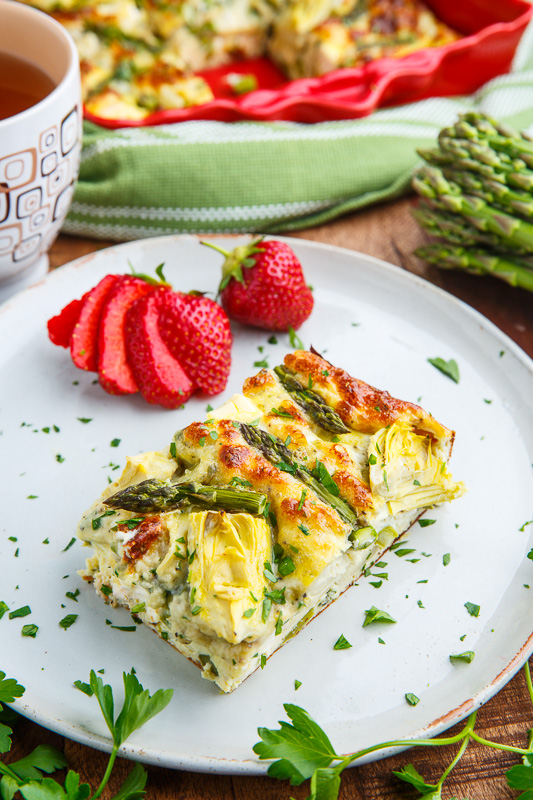 Asparagus and Artichoke Breakfast Casserole Asparagus and Artichoke Breakfast Casserole