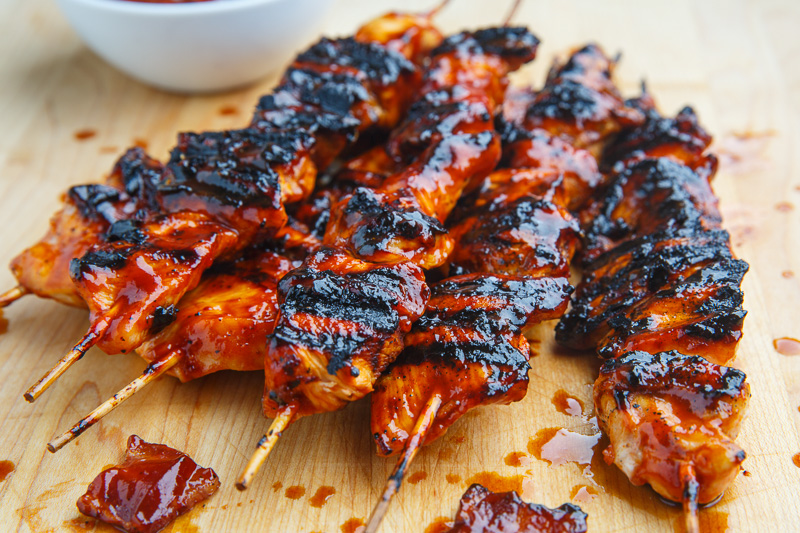 Bacon BBQ Chicken Skewers Bacon BBQ Chicken Skewers