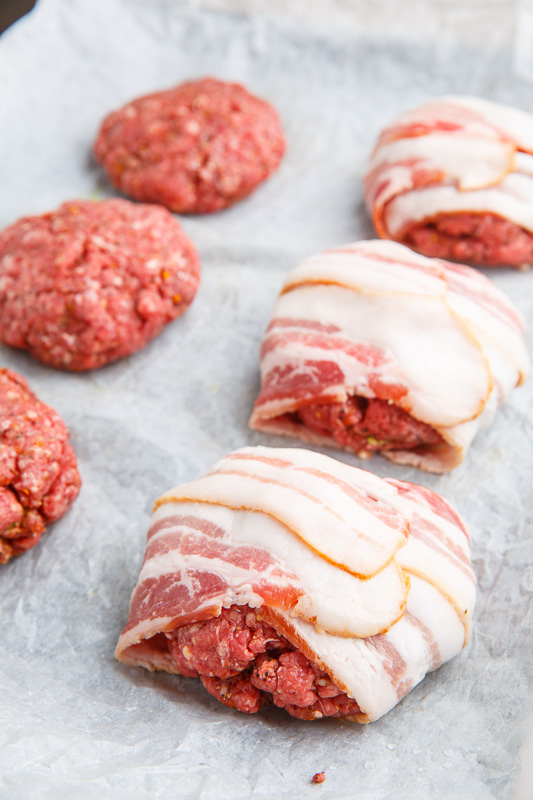 Bacon Wrapped Guacamole Stuffed Burgers Bacon Wrapped Guacamole Stuffed Burgers